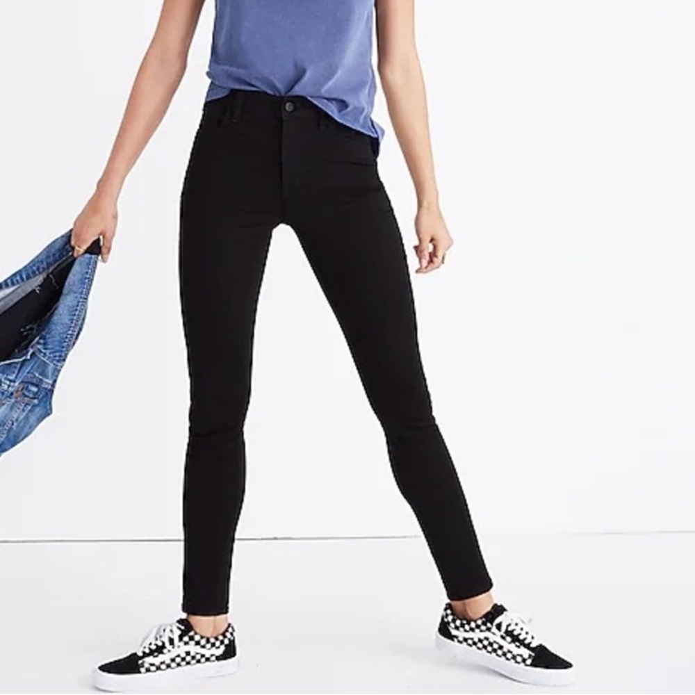 MADEWELL Roadtripper High Rise Skinny Stretch Jeans Black Size 25